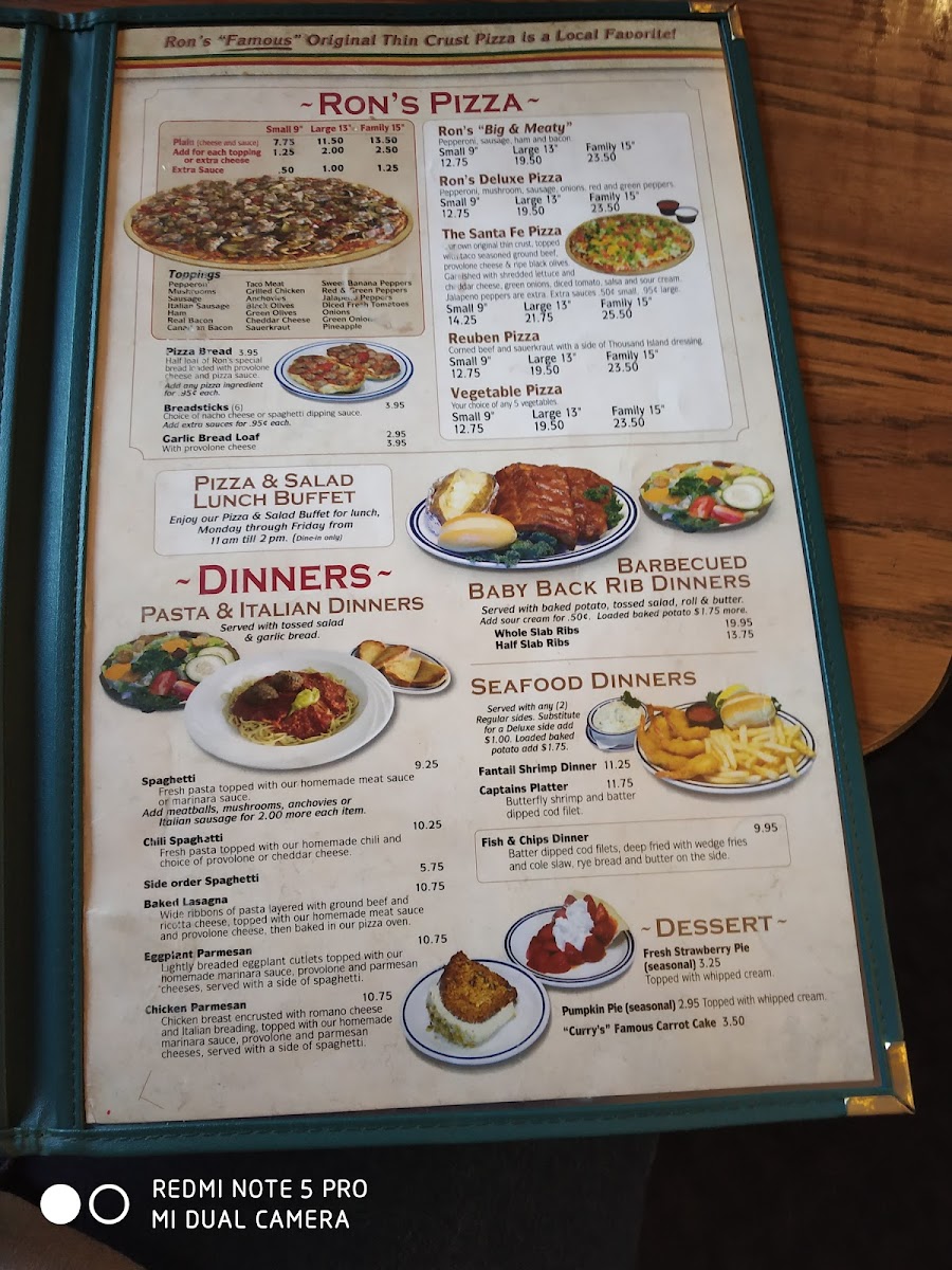 Menu Ron's Pizza-4
